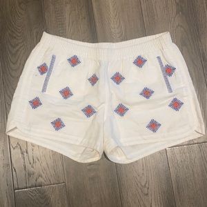 J crew embroidered shorts